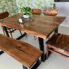 Acacia Wood Dining Table - Image 2