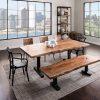 Acacia Wood Dining Table - Image 3