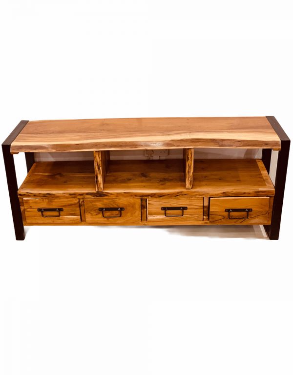 T.V Unit Acacia Wood 150cm - Image 2