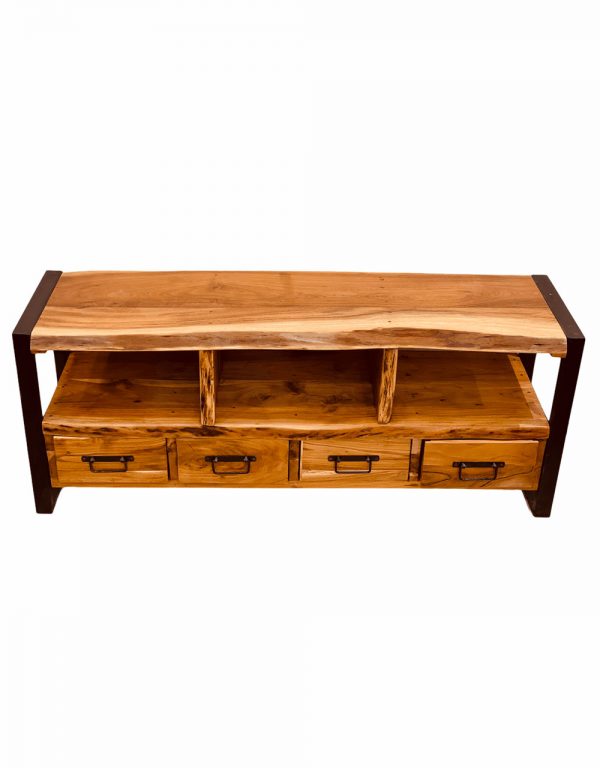 T.V Unit Acacia Wood 150cm - Image 4