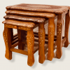 Nest Of Table Carving - Image 3
