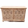 White Sideboard Carving 140cm - Image 3