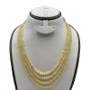 Opal Necklace White 4 line