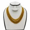 Yellow Sapphire Necklace 6 lines