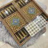 Chess Board and Backgammon wooden handmade