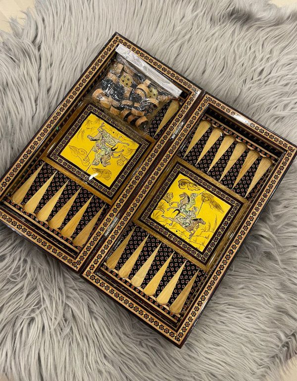 Chess Board and Backgammon wooden handmade