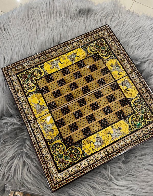 Chess Board and Backgammon wooden handmade - Image 2