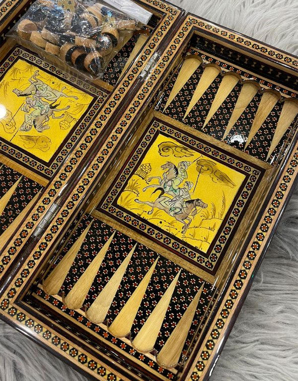 Chess Board and Backgammon wooden handmade - Image 4