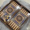 Chess Board and Backgammon wooden printed