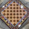 Chess Board and Backgammon wooden printed