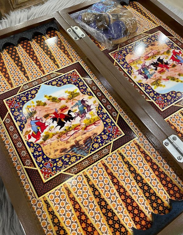 Chess Board and Backgammon wooden printed - Image 2