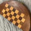 Chess wooden round traveller mini - Image 4
