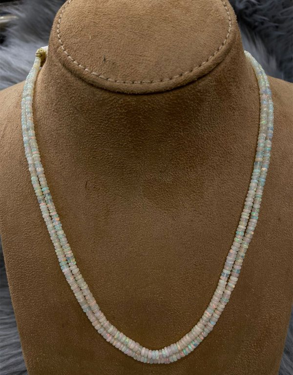 Fire Opal 2 String Necklace