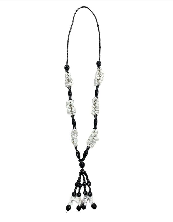 Howlite With Onyx Necklace