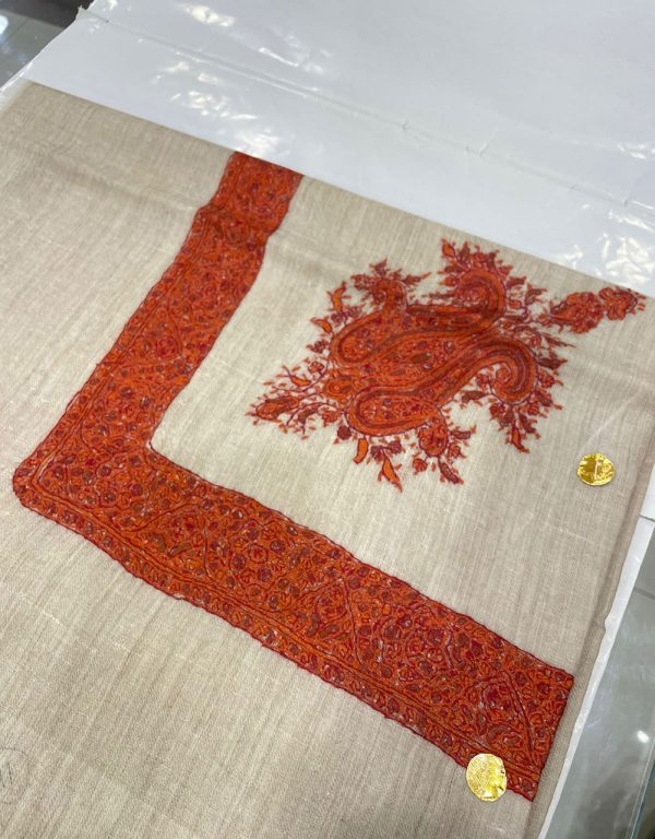 Pashmina men head scarf/shawl 100% (KPM 013) - Image 2