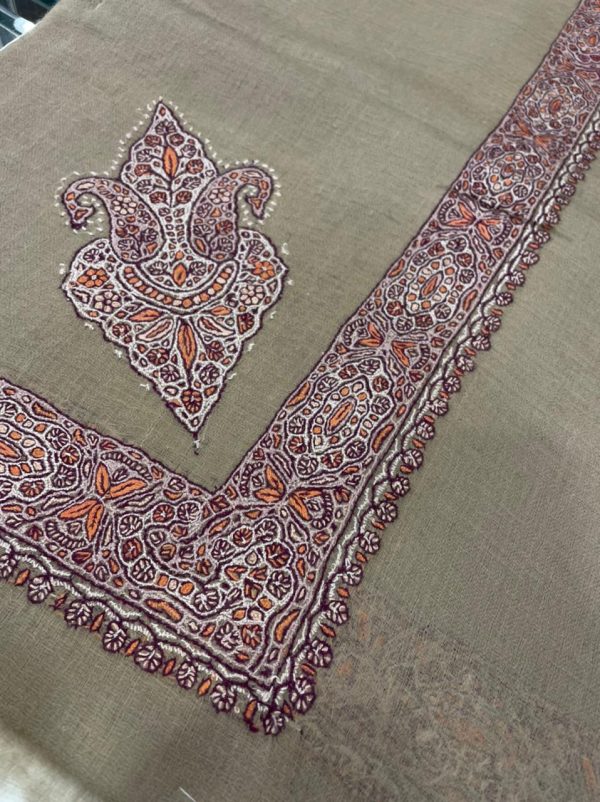 Pashmina men head scarf/shawl 100% (KPM 046) - Image 2