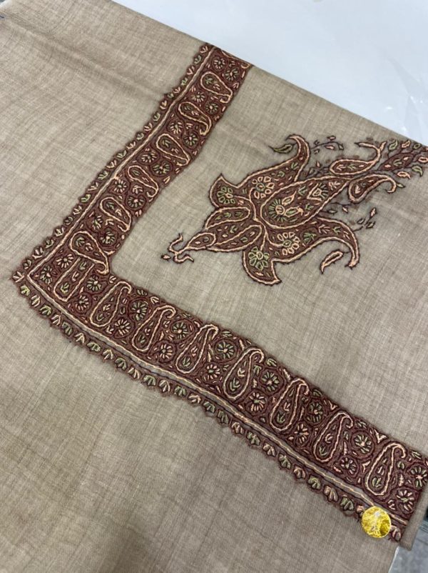 Pashmina men head scarf/shawl 100% (KPM 059) - Image 2