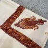Turma Kashmiri super men head scarf/shawl 100% (KTM 0047) - Image 2