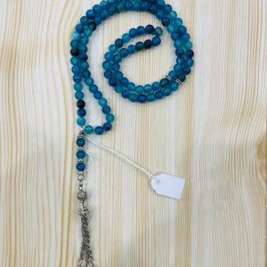 Blue Agate Prayer Beads 99pcs Stone