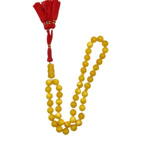 Amber Prayer Bead with Powder and Perfumed