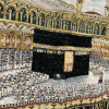 Makkah Portrait Embroidery Wall Hanging with Beads - Image 2