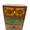 Spice Box Handmade wooden and Ceramic 3 Drawer 3 Colors - Image 2