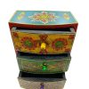 Spice Box Handmade wooden and Ceramic 3 Drawer 3 Colors - Image 3