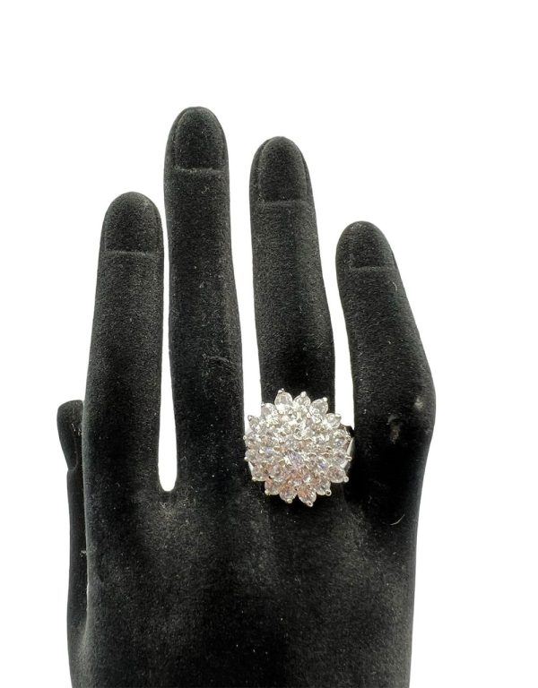 White Zircon Ring