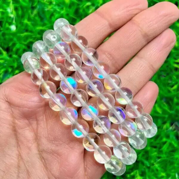 Aura Quartz Crystal Beads Bracelet - Image 2